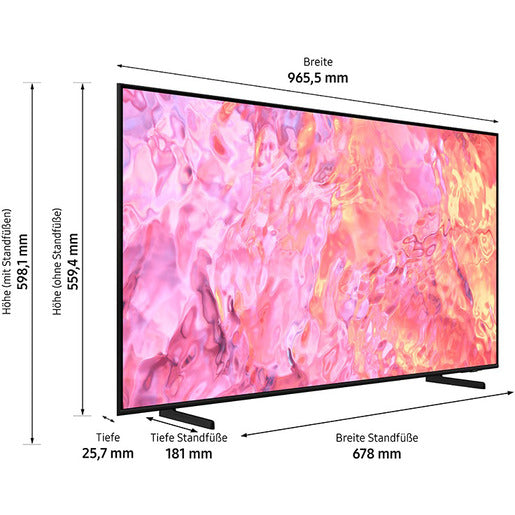Samsung 43 Zoll Q60C (2023), QLed Full HD Smart TV, UHD Fernseher, CI+, DVB-C, DVB-S2, DVB-T2 Samsung 43 Zoll Q60C (2023), QLed Full HD Smart TV, UHD Fernseher, CI+, DVB-C, DVB-S2, DVB-T2
